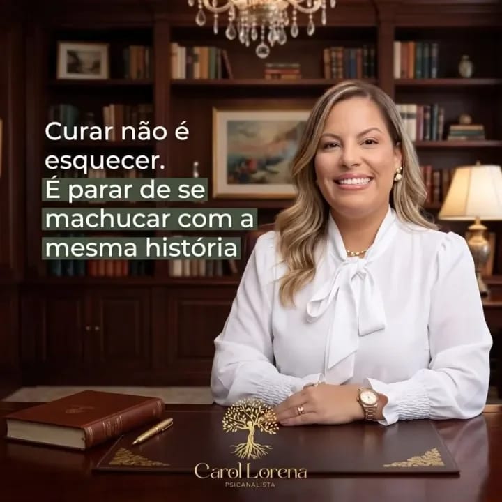 Carol Lorena e a frase: curar não é esquecer, é parar de se machucar com a mesma história